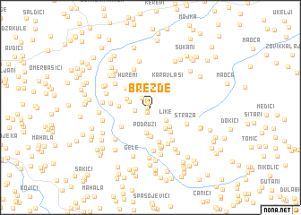 map of Brežđe