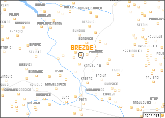 map of Brežđe