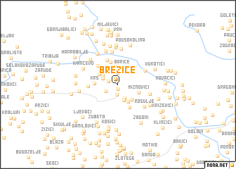 map of Brezice