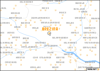 map of Brezina