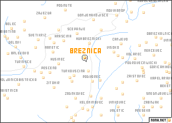 map of Brežnica