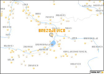 map of Brezojevica