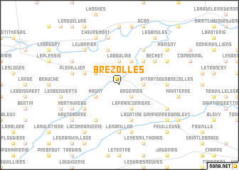 map of Brezolles