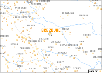 map of Brezovac
