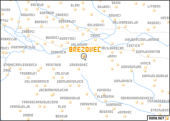 map of Brezovec