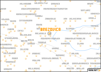 map of Brezovica