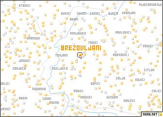 map of Brezovljani