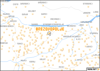 map of Brezovo Polje