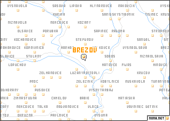 map of Brezov