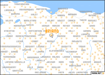 map of Briand