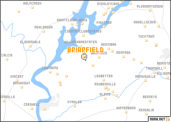 map of Briarfield