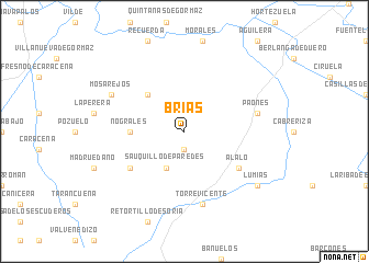 map of Brías