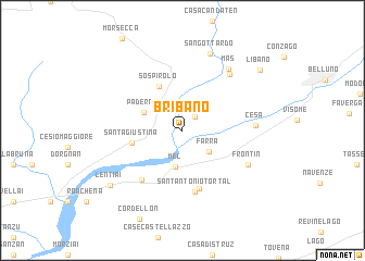 map of Bribano
