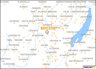 map of Briceño