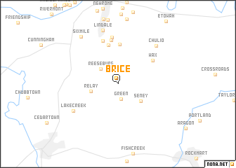 map of Brice