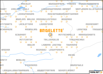 map of Bridelette