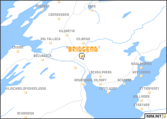 map of Bridgend