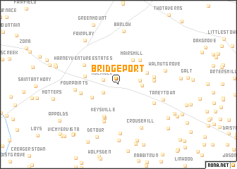 map of Bridgeport