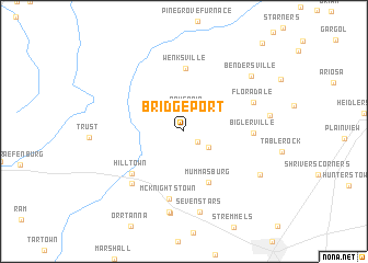 map of Bridgeport