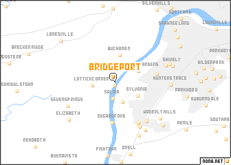 map of Bridgeport