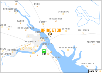 map of Bridgeton