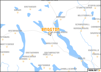 map of Bridgton