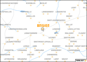 map of Bridier