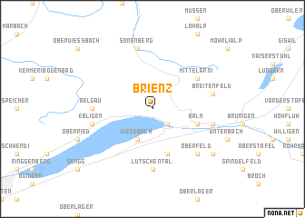map of Brienz