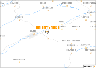 map of Briery Yards