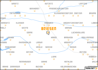 map of Briesen