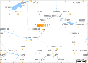 map of Briesen