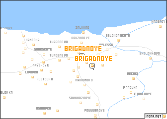 map of Brigadnoye