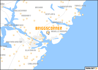 map of Briggs Corner