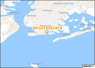 map of Brighton Beach