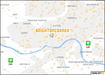 map of Brighton Corner