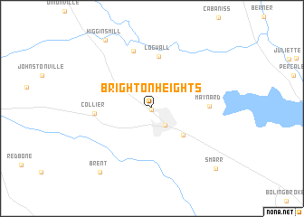 map of Brighton Heights