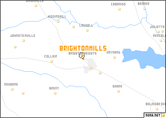 map of Brighton Mills
