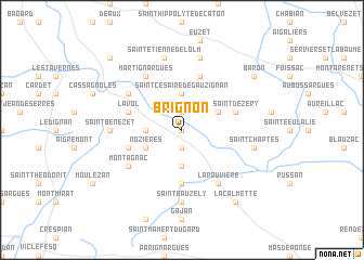 map of Brignon