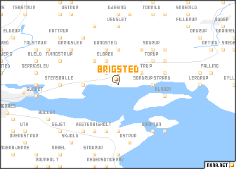 map of Brigsted