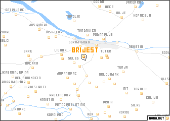 map of Brijest