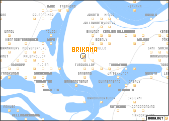 map of Brikama