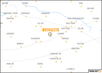 map of Brīkūzis