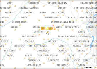 map of Brindas
