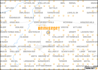 map of Brinkerort