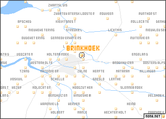 map of Brinkhoek
