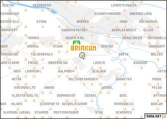 map of Brinkum