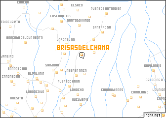 map of Brisas del Chama