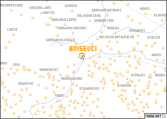 map of Briševci