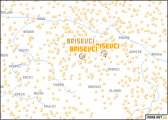 map of Briševci