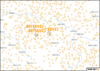 map of Briševci